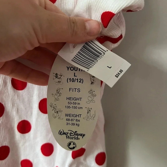 Disney Parks Minnie Mouse Matching Shorts & Tank Set | Red Polka Dot - Picture 6 of 11